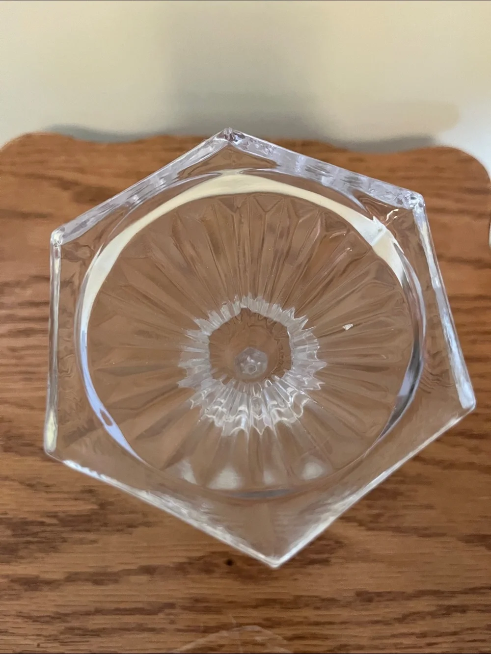 Clear Glass Candlestick Holder - Elegant Home Accent
